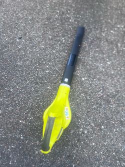 Ryobi p2102 18v leaf blower bare tool  only. Works great and ideal for hard surfaces. This is not suitable for blowing on heavy grassy surfaces. Locat