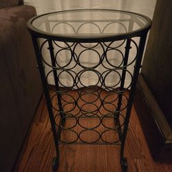 Wine Rack Side Table