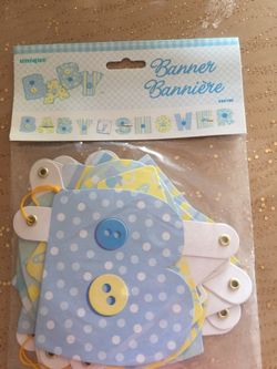 Baby shower banner for boy very unique and long ten dollar