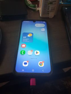 Samsung Android Smartphone in Black Case