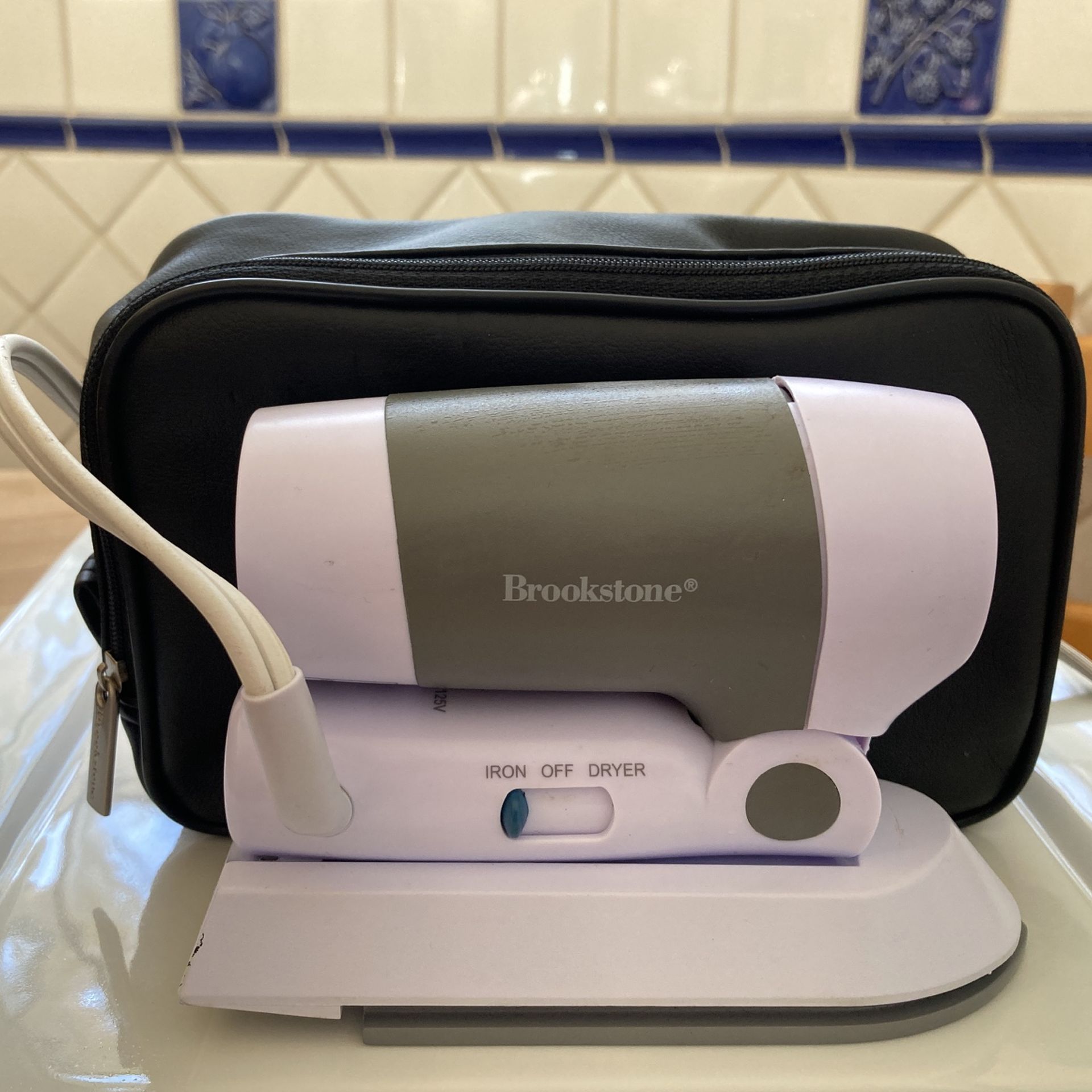 2-in-1 Brookstone Hair Dryer Iron - Travel Connections