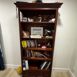Custom Made Wood Book Shelf