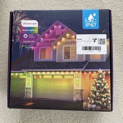 Brand New : Permanent Outdoor Lights for House,100ft RGB+IC Smart Outdoor Decor