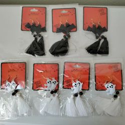 Halloween Ghost & Bats Earrings New