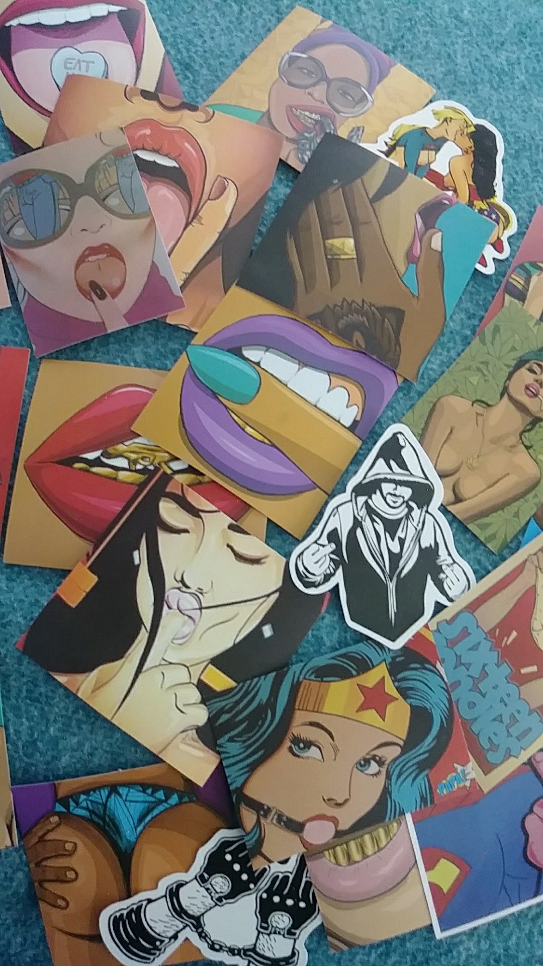 26 ADULT THEMED STICKERS