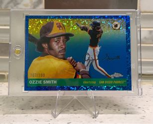 2025 Topps Chrome Platinum Ozzie Smith Blue Mini-Diamond Refractor /199🔥🔥