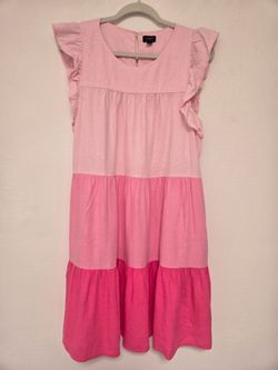 JCrew Women's Ombre tiered dress
