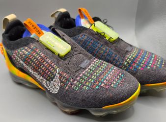 Nike Air VaporMax 2020 Flyknit Men's 8 Black Multi Color CJ6741-002 Sneakers