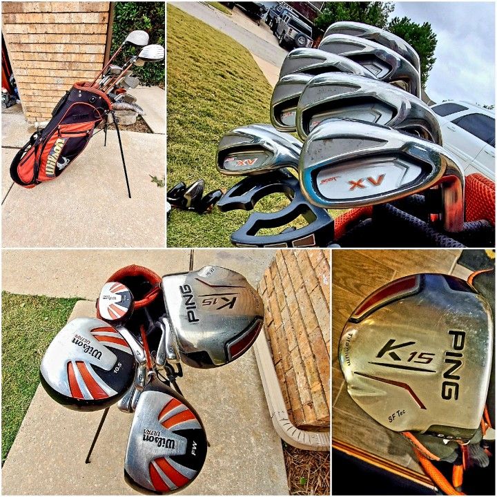 Wilson Golf Bag With. ACER XV IRONS & Ping K15 