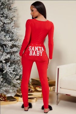 Oh Santa Baby PJ Jumpsuit Onesie- Size XL- Pickup only