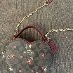 Coach Heart Shapped Purse 