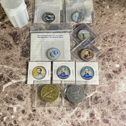 USA Painted Half Dollar Coins 
