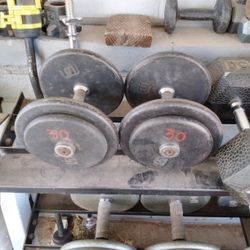 Pair Of 30-pound Pro-style Dumbbells 60lbs Total Weight - Other Weights Available 