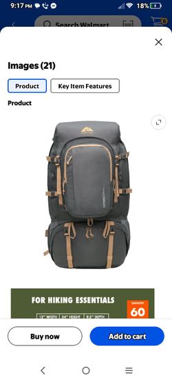 Hiking backpack Ozark 60l with water retainer