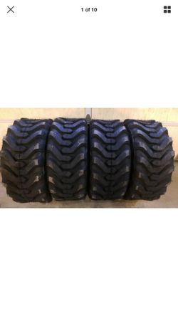 SET of 4 BRAND NEW 10X16.5 10 PLY Skid steer tires