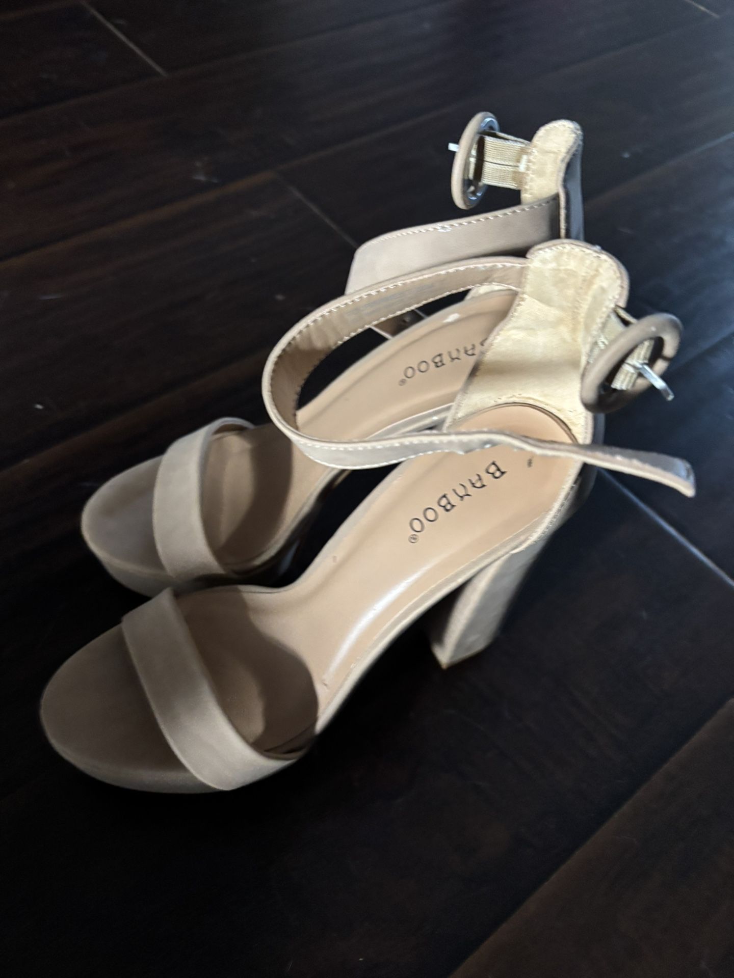Tan Platform Heels Size 7