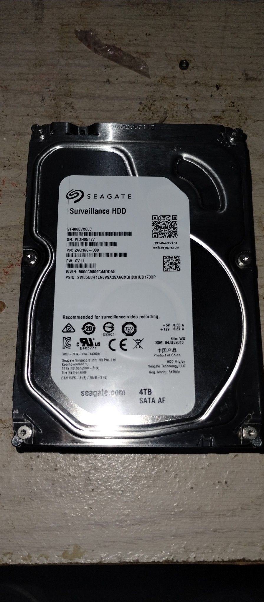 Two 4tb Hard 