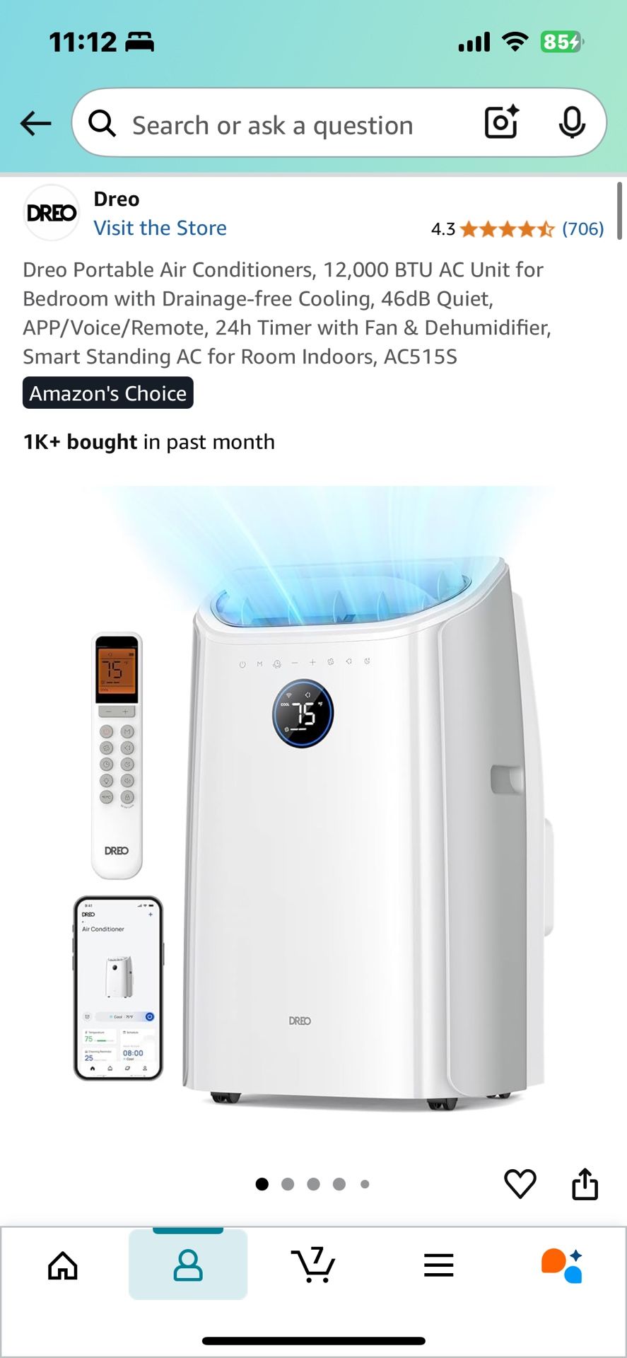 12,000 BTU Portable Air Conditioner