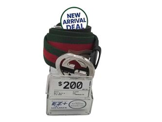 Gucci 411924 Green Belt / Buckle