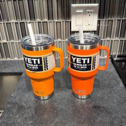 Yeti Orange 35oz Tumbler Yeti NWT $30 Each 