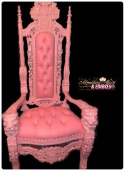 Pink Throne Chair Rent only