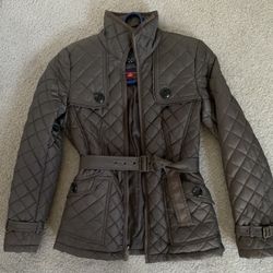VINCE CAMUTO BELTED PUFFER COAT JACKET SIZE  X SMALL