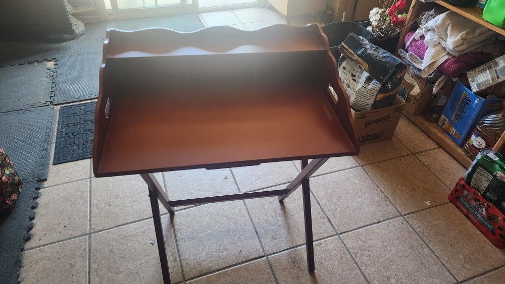 Vintage Wood Foldable Desk