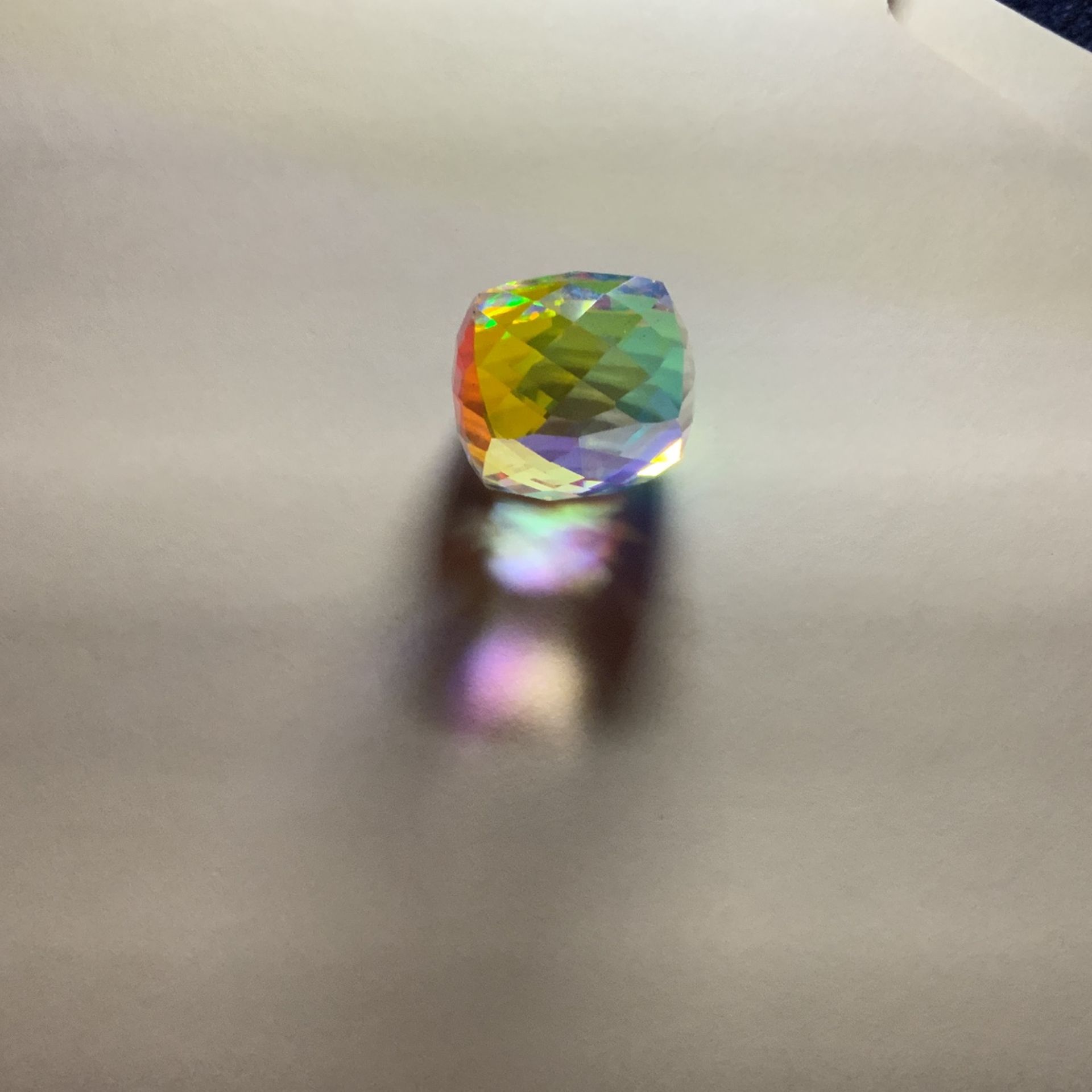 Apx120 Ct Cube Rainbow Quartz Topaz From Brazil