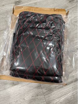 Car seat cover black and redline