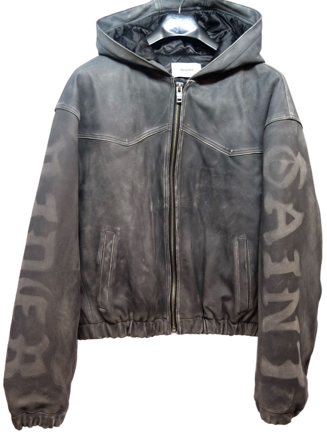 Reserff Mens Unisex Jacket 96 Gray Black Stylish - 2X Large size
