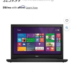 Dell Inspiron 15-3521 Intel i3-3217U 1.80Ghz 8GB RAM 500GB HDD Win 10 Pro Webcam