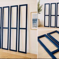 Rare IKEA BILLY / OXBERG Glass Doors – Dark Blue – Excellent Condition