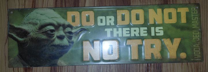 Star Wars "Yoda, Jedi Master" Metal Sign