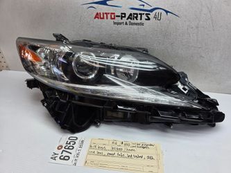 2016 - 2017 - 2018 LEXUS ES350 ES 300H RIGHT PASSENGER HALOGEN LED HEADLIGHT AY67650