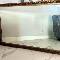 Antique gold  mirror 