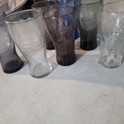7 Vintage Coca-Cola And McDonald's Glasses 