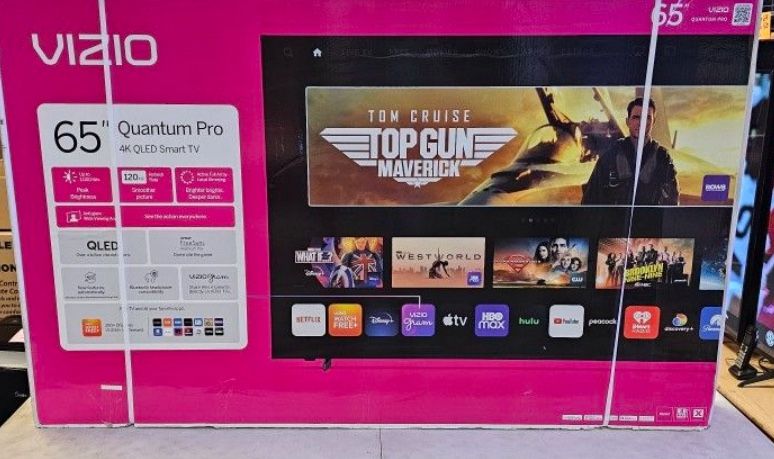 65 Tv $55 Down On Finacing Free Delivery 6 Month Warranty. 65 Vizio Quantum Pro Smart 4k Hdtv 