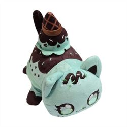 Aphmau MeeMeows Mint Chip Ice Cream Cat Plush 10" Stuffed Animal Limited Kawaii