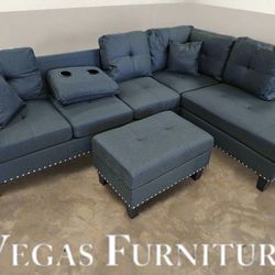 Sofa Sectional W Ottoman 