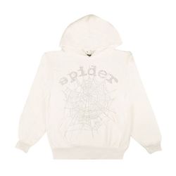 Cream Sp5der Hoodie
