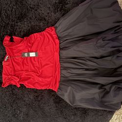 fashion nova red bubble dress