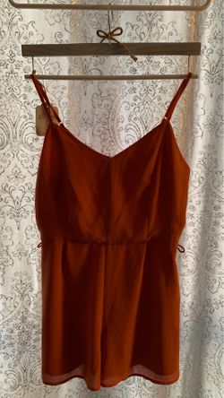 Salmon pink summer one piece shorts.