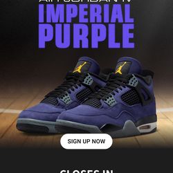 Jordan 4 lakers