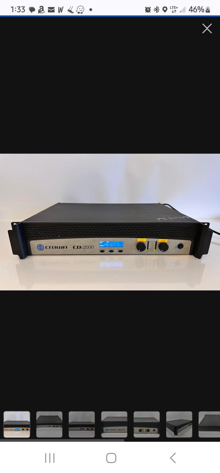 Crown 2-Channel Power Amp