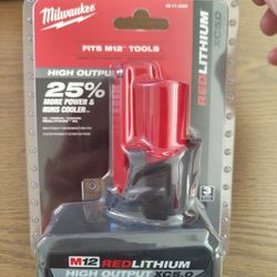 Milwaukee M12 5.0AH HO Battery *NEW*