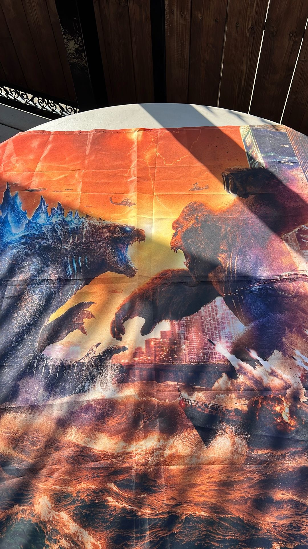 Backdrop For A Party Theme Godzilla
