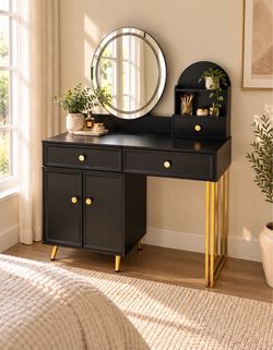✨ Modern Black Vanity for Sale! ✨
