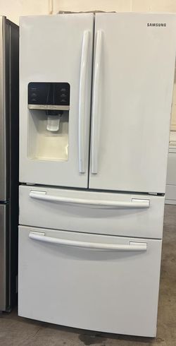 Samsung French Door  White Refrigerator Fridge
