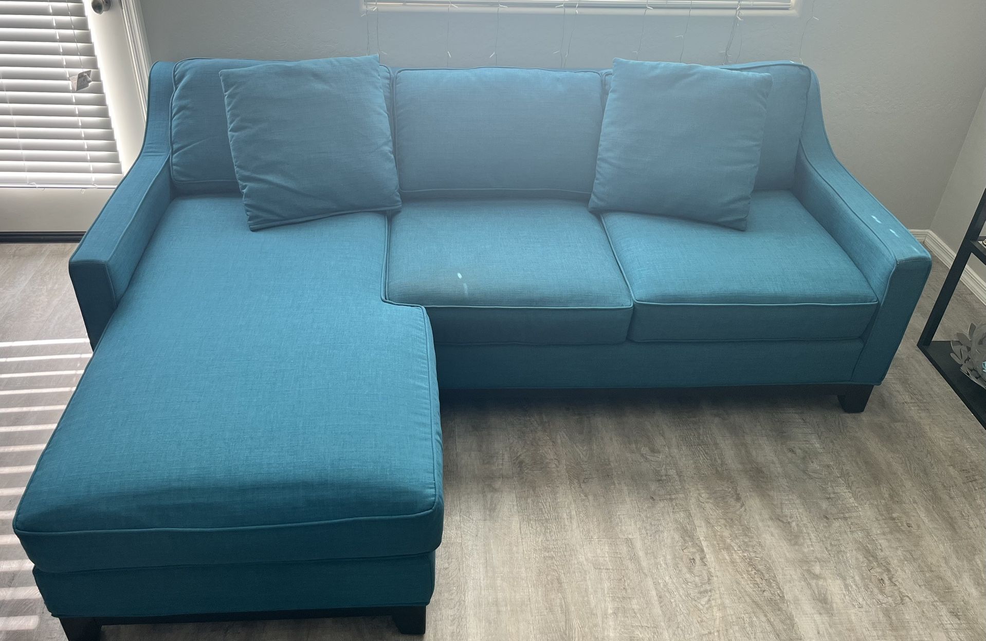 Turquoise Chaise Lounge Sofa