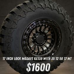 Wheels 17" LOCK Mojave 6x139 35//17 MT $1600 ALL 4 